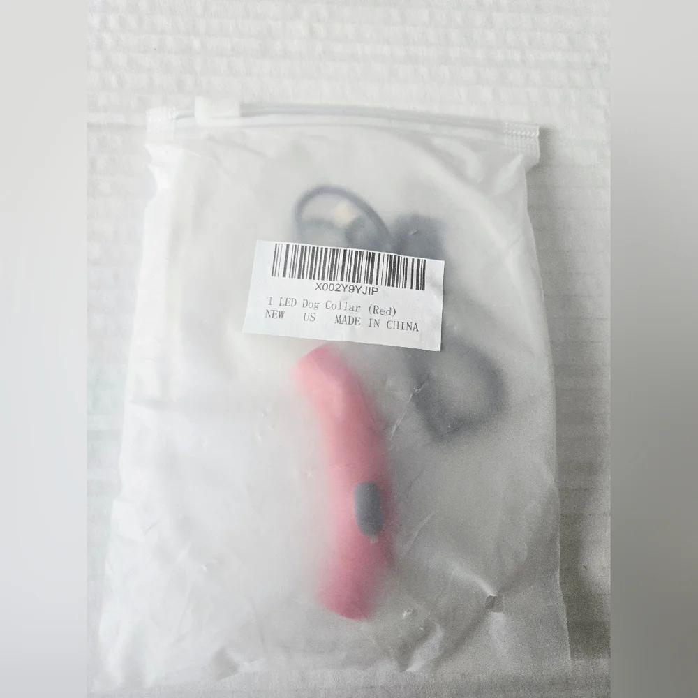 Rechargeable LED Dog Collar | Light Up Safety‎ Collar | Waterproof | Red